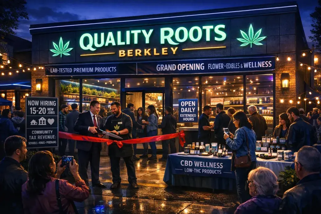 Quality Roots Launches Berkley Retail Site Boosting Local Cannabis Access
