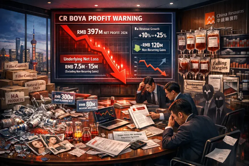 China Resources Boya Bio-pharmaceutical Warns of Steep 2025 Profit Drop
