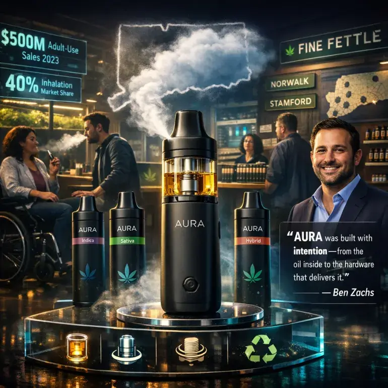 Fine Fettle Launches AURA Disposable Vapes for Connecticut Cannabis Consumers