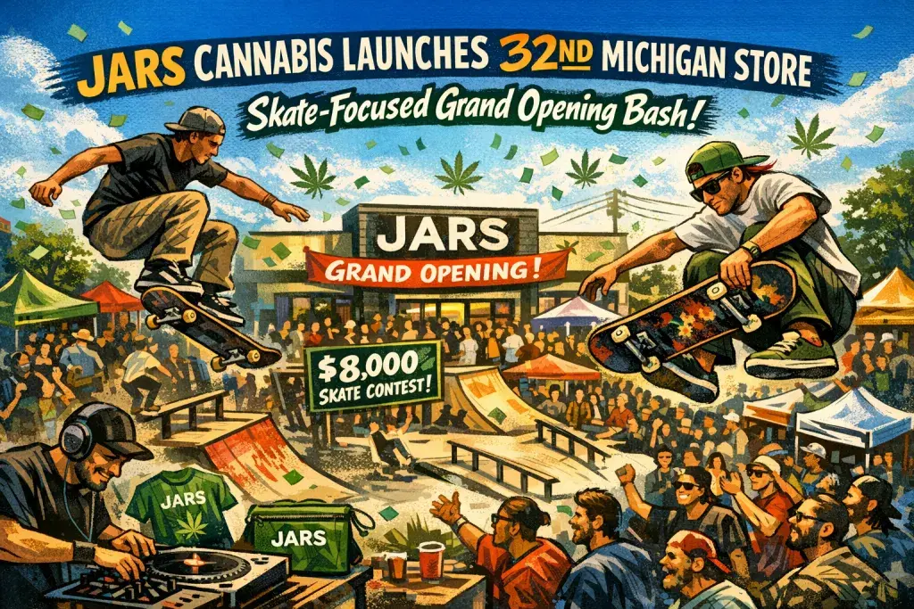 JARS Cannabis Launches 32nd Michigan Store with Skate-Focused Grand Opening Bash