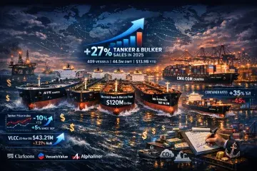 Tanker S&P Activity Surges 27% by Volume in 2025 Amid Softer Prices